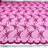Beaded Lace Fabric on Polyester Net Mesh 54"