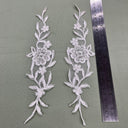Embroidered Lace Applique Ivory