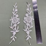 Embroidered Lace Applique Ivory