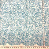Corded Bridal Lace Fabric Embroidered Net Mesh