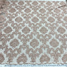 Beaded Lace Fabric on Polyester Net Mesh 56"