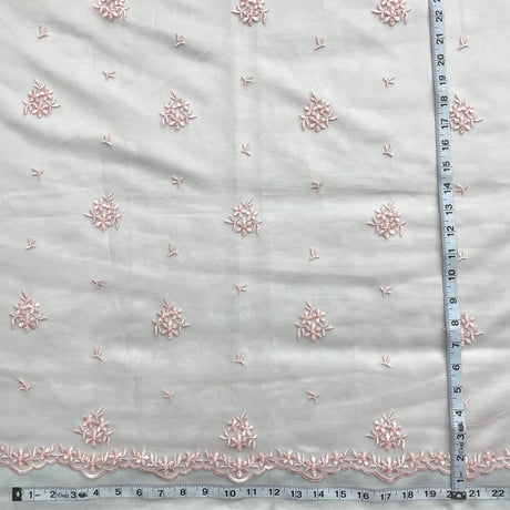 Beaded Embroidered Lace Mesh Fabric