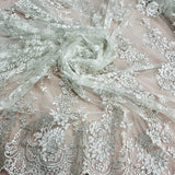 Corded Bridal Lace Fabric 54" Polyester Net Mesh