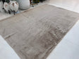 Bella Rug Collection Polyester Fabric - Soft Luxurious Modern Rug, Sandy Beige, Slate Silver, Raven Charcoal, 6' 5" x 9' 2", 2' x 6' (1 Piece)