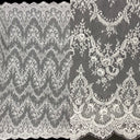 Embroidered Chantilly Lace Off White