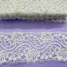 Corded Embroidered Lace Trim 4" Double-Sided