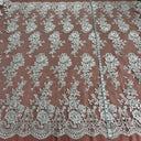 Corded Bridal Lace Fabric 54" Polyester Net Mesh