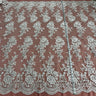 Corded Bridal Lace Fabric 54" Polyester Net Mesh