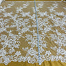 Beaded Corded Bridal Lace Fabric 53" Wide