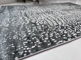 Tess 908 Gray Polypropylene Area Rug - Gray, Soft Backing, Power-Loomed, Stain And Fade Resistant (5' 3" X 7' 4")