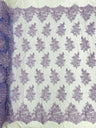 Camila Embroider Floral Damask Lace Fabric - Floral Damask, 54" Width (1 Yard)