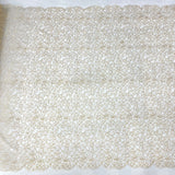 Corded Bridal Lace Fabric Embroidered Net Mesh