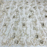 Beaded Rhinestone 3D Floral Lace