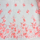 3D Floral Lace Fabric