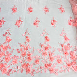 3D Floral Lace Fabric