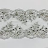 Beaded Lace Trimming 5" Wide Double Sided