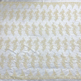 1 Yard Corded Embroidered Bridal Lace Fabric for Wedding Gowns 54 inch Width