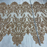 Beaded Corded Bridal Lace Fabric 51" Wide