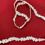 Beaded Lace Trimming on Polyester Organza
