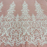 Beaded Embroidered Lace Fabric