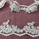 Beaded Corded Lace Trim 4"