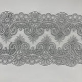 Corded Embroidered Lace Trim