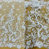 Beaded Corded Bridal Lace