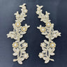 Beaded Floral Lace Applique