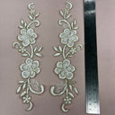 Beaded Corded Lace Applique
