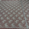 Beaded Corded Lace Fabric 100% Polyester Net Mesh 52"