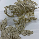 Corded Floral Lace Applique 22" x 5"
