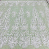 Beaded Embroidered Lace Fabric