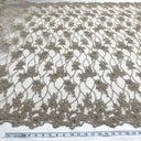 Beaded Corded Bridal Lace Fabric Nude 52"
