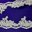 Beaded Corded Lace Trim 4"