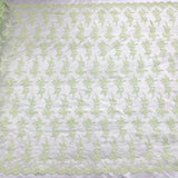 Corded Bridal Lace Fabric on Polyester Net Mesh