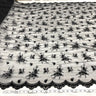 Beaded Lace Fabric on Polyester Net Mesh