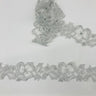 Beaded Lace Trim Embroidered Organza 2"