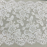 Beaded Corded Lace Trim