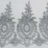 Beaded Corded Lace Trimming 13"