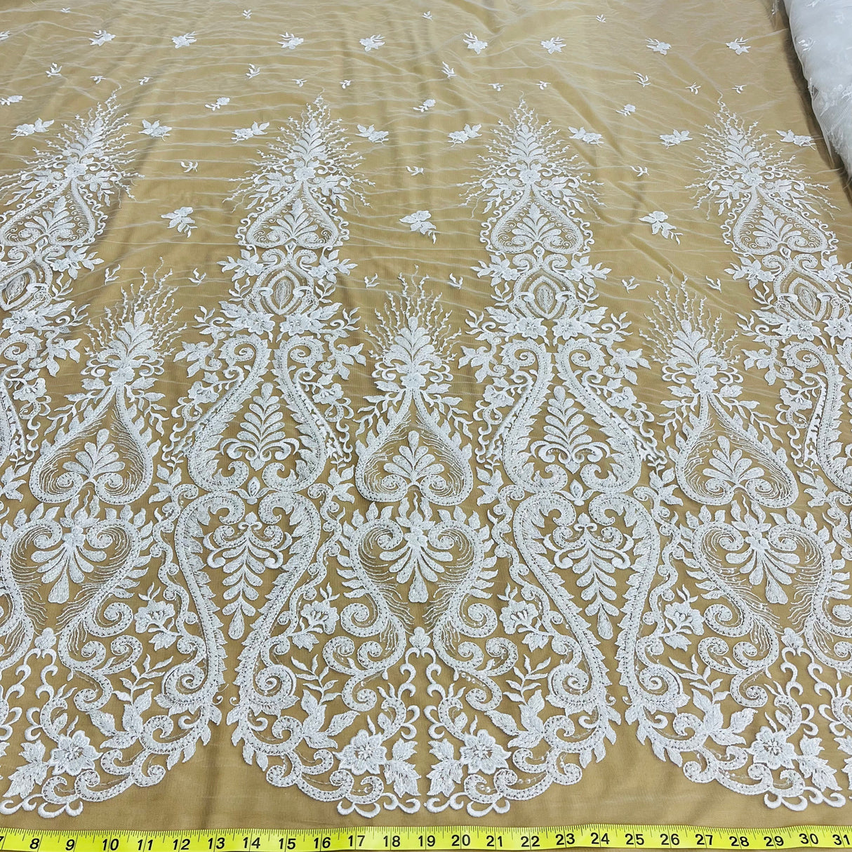 Beaded Embroidered Lace Mesh