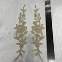 Embroidered Lace Applique Ivory