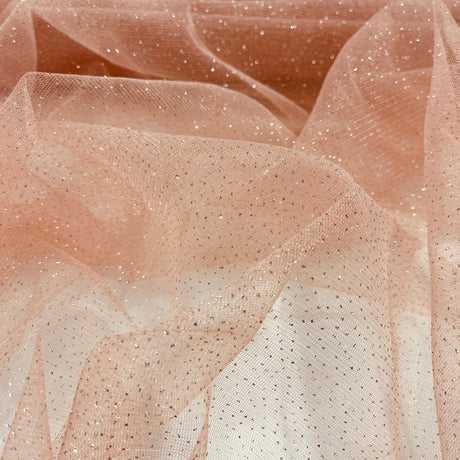 Glitter Mesh Polyester Fabric - Sparkle Net, 60" Width (1 Yard)