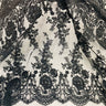 Beaded Corded Bridal Lace Fabric