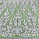 Beaded Corded Embroidered Bridal Lace