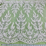 Beaded Corded Embroidered Bridal Lace