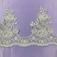 Embroidered Corded Lace Trim Ivory
