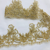 Beaded Corded Lace Trim