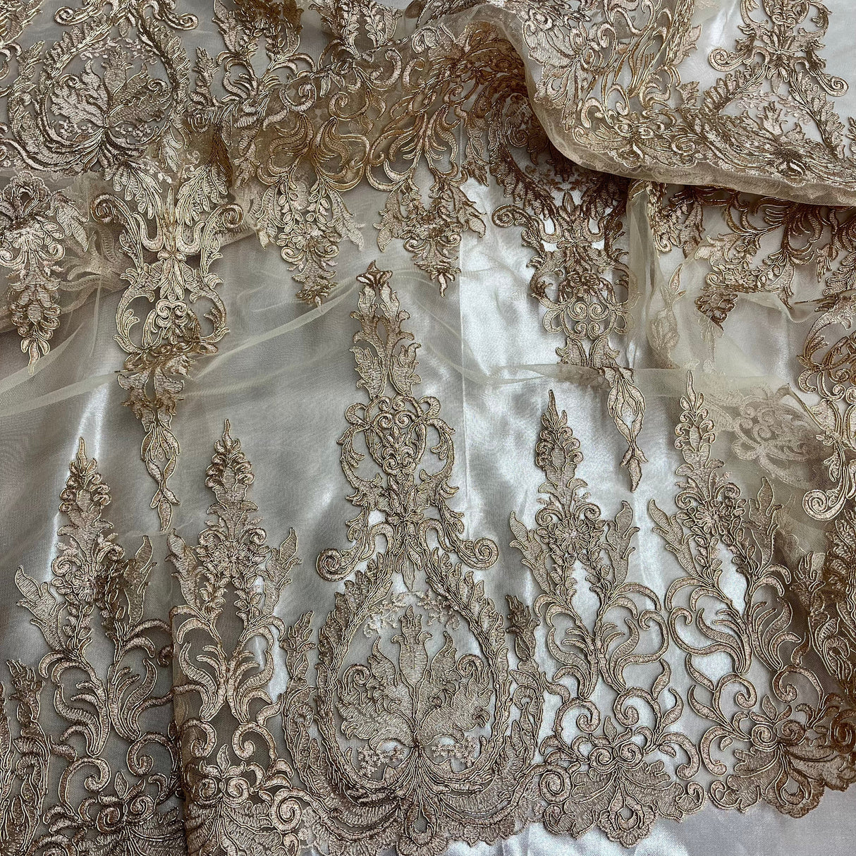 Corded Bridal Lace Fabric 52" Wide
