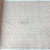 Corded Bridal Lace Fabric 54" Polyester Net Mesh