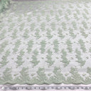 Corded Bridal Lace Fabric - Embroidered Polyester Net Mesh, 54" Width (1 Yard)